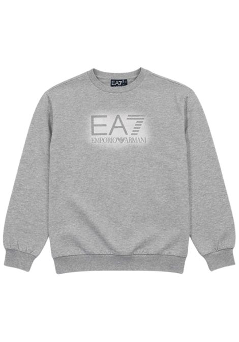 Felpa bambina grigia in cotone EMPORIO ARMANI | 7G000179GRIGIO